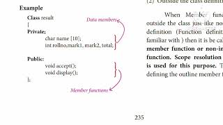 CLASS 11 COMPUTER SCIENCE CHAPTER-14 (PART 2 CLASS DEFINITION INLINE AND OUTLINE IN C++) IN TAMIL