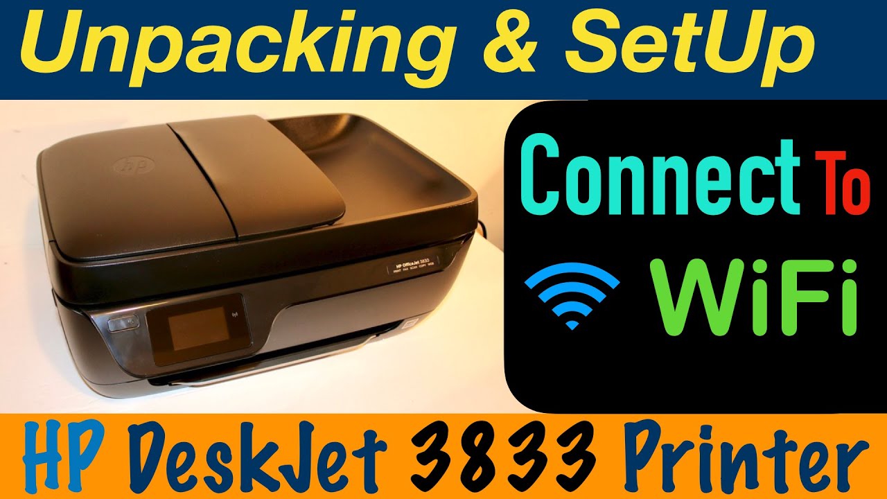 HP OfficeJet 3833 Wireless SetUp, Unboxing, Install SetUp & review !! - YouTube