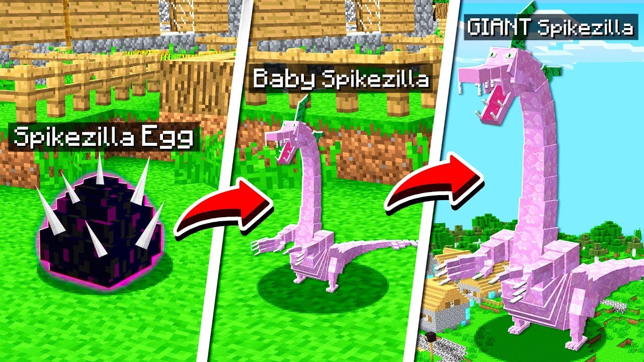 LIFE OF SPIKEZILLA IN MINECRAFT!  Doovi