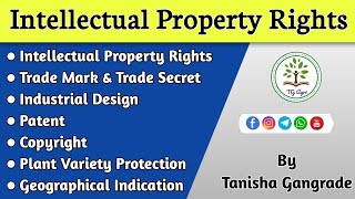 Intellectual Property Rights | IPR | Patent | Copyright | Trade Mark | Trade Secret by Tanisha