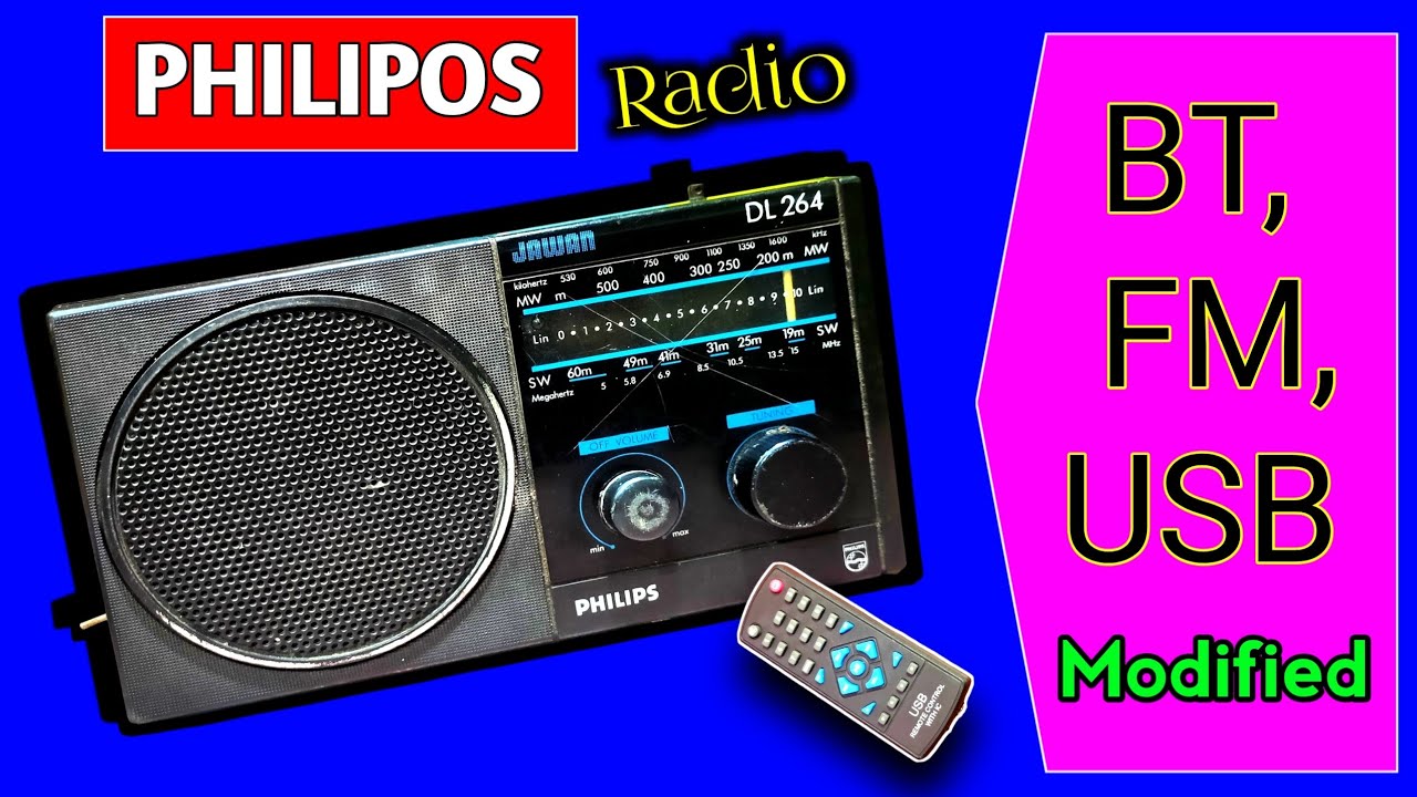 How To Repair & modifi PHILIPS ( JAWAN ) Radio | PHILIPS Radio ko Keyse Rechargeable Banaye (part-3)