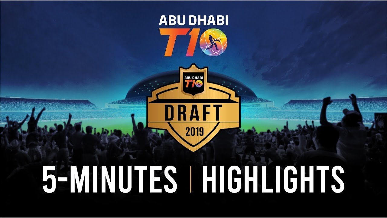 Abu Dhabi T10 Draft 2019 I Highlights I 5 minutes