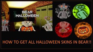 Roblox Bear Alpha How To Get Pumpkin Bear Psycho Bear Ghost Bear And Robot Bear Youtube - roblox bear alpha ghost bear