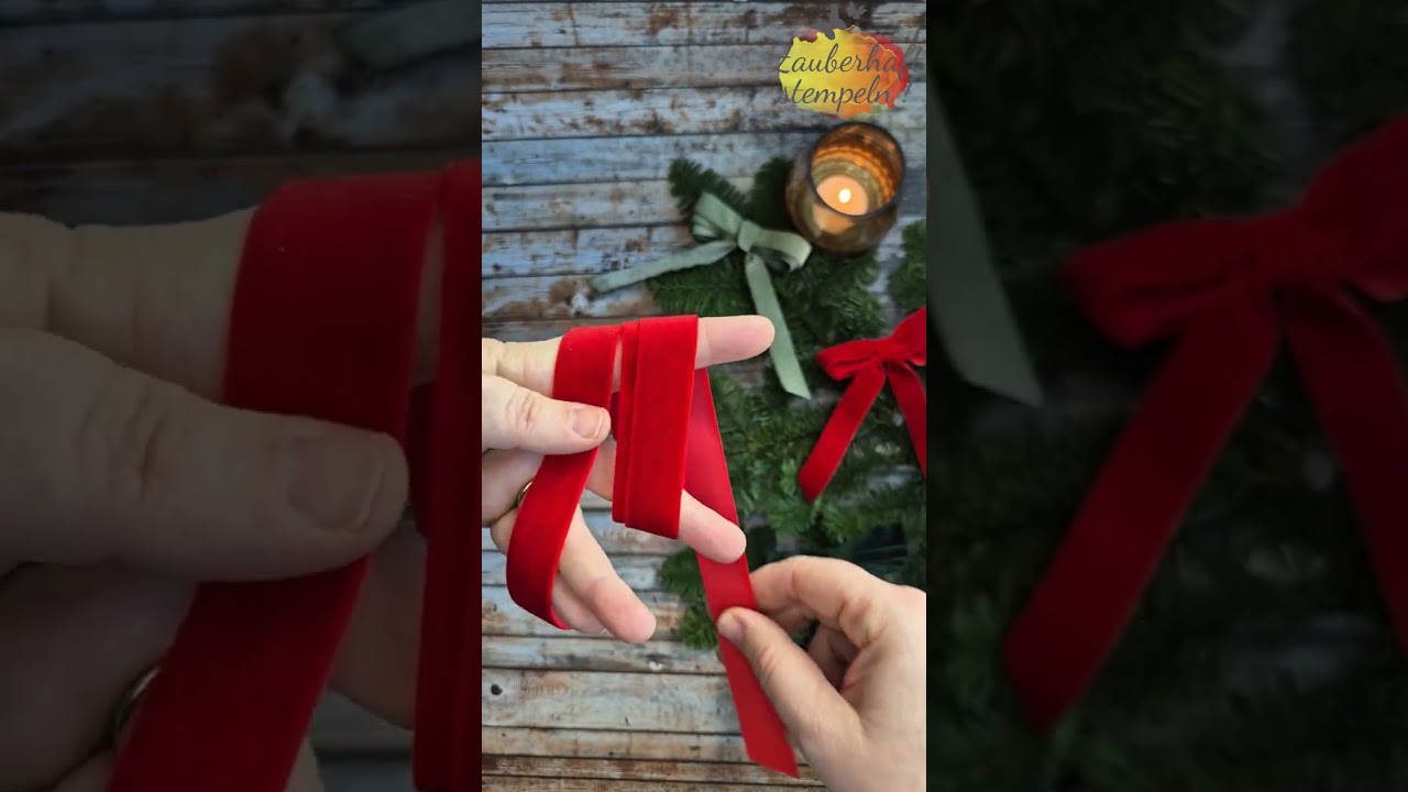 How to tie the perfect triple bow | Easy instructions | Velvet gift bow | DIY | VELVET WINTER