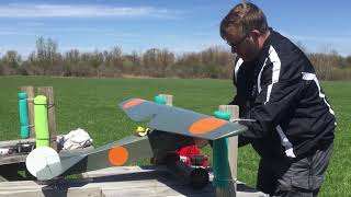 Balsa USA 1/6 Fokker D-VIII maiden prep & engine check