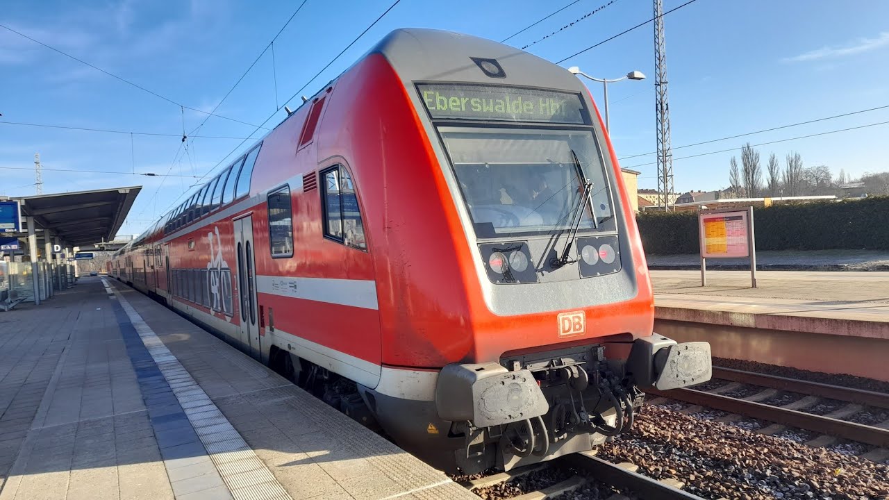 Mitfahrt von Berlin Gesundbrunnen bis Eberswalde Hbf im RE3