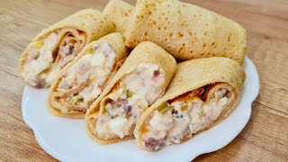 Удивительно ВКУСНЫЕ И СОЧНЫЕ БЛИНЧИКИ С ФОРШМАКОМ! Простой и быстрый рецепт БЛИНЧИКОВ!