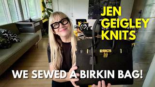 We made our own Birkin-style bag (from a DIY kit!)