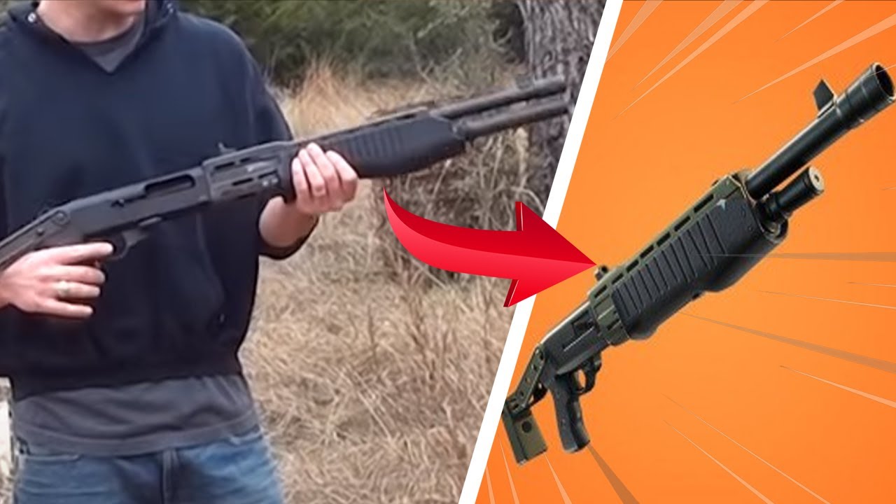 Fortnite Guns in Real Life Updated P90, SCAR, SPAS12 YouTube