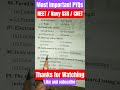 Neet / CNET / Navy ssr 📒Most Important 🎯pyq✨ #neet #pyq #cnet #navyssr #trending #viralshorts