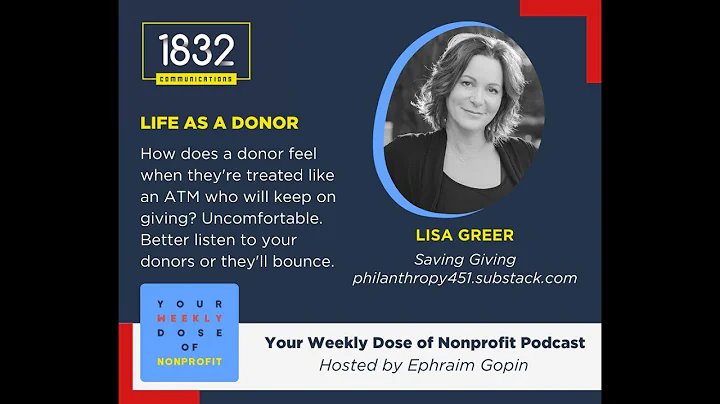 Life As A Nonprofit Donor with Lisa Greer