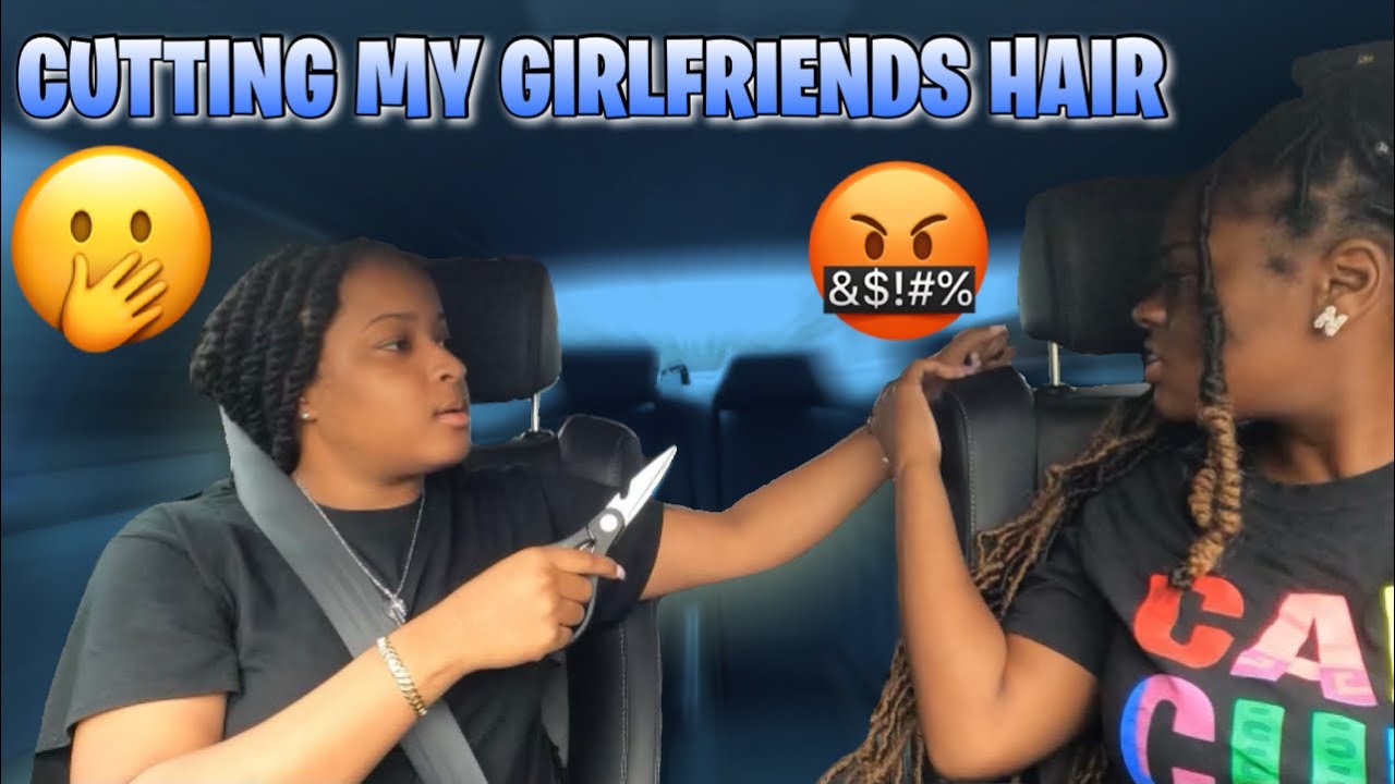 Cutting My Girlfriend Hair While She Drives She Went Crazy Vlogmas Day 7 Youtube 