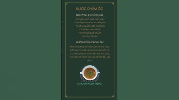 Nước chấm ốc
