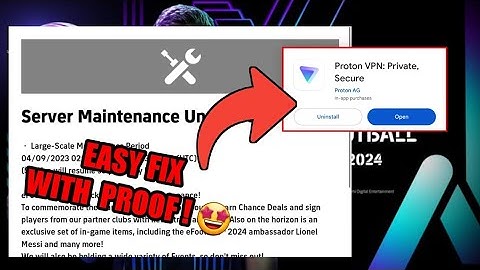 How to FIX Server Maintenance Problem In efootball 2024 mobile 👌