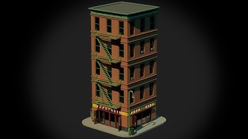 Apartment Building in Blender - 3D Modelling Time-lapse
