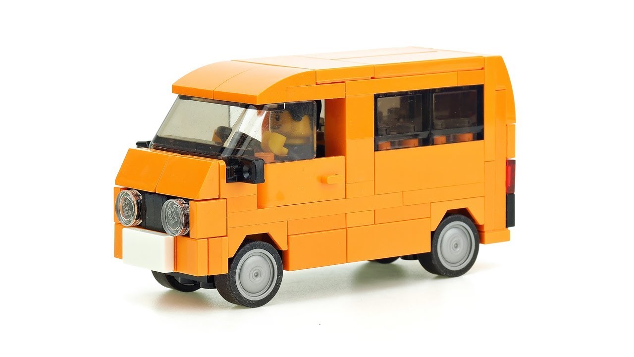 Recipe instruction City SLT Orange TRUCK CAMION autocostruzione MOC da LEGO BASIC 