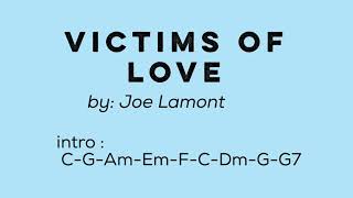 Victims of Love - lyrics with chords screenshot 2
