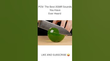 Glass Green Apple Slice | Realistic ASMR Sound #shorts #asmr #satisfying #apple