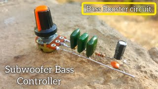 How to make heavy bass controller circuit | Diy low pass filter circuit without transistor or ic.