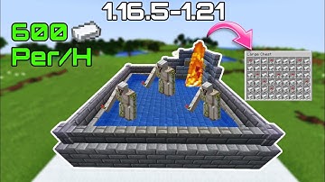 Minecraft 1.16.5+ Easy Iron Farm Tutorial - 600 Iron/H