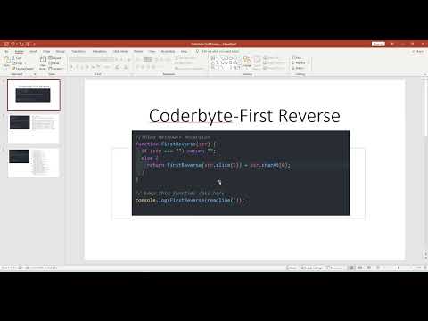 Coderbyte | First