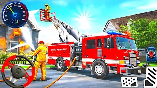Fire Truck City Rescue Simulator - 911 US Emergency Fire Truck Driving 3D - Android Gameplay #2 screenshot 3