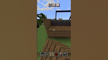 Building automatic sugarcane farm in Minecraft #minecraft #shorts