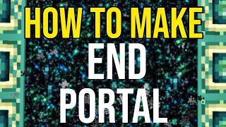 How To Make A End Portal In Minecraft Java & Bedrock