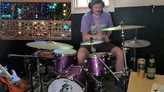 Eurorack Modular Synth + Acoustic Drums Jam 4