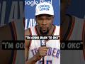 “I’m going back to OKC” - Kevin Durant speaks after Houston Rockets get eliminated by the Lakers