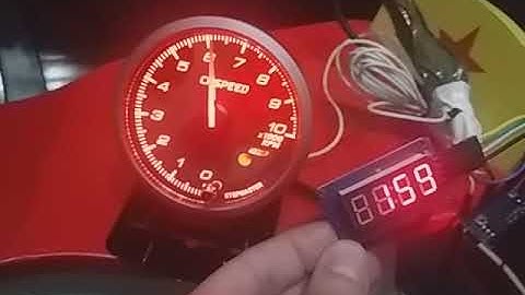 SIMHUB cheap tachometer + Tm1637 Led display for €20