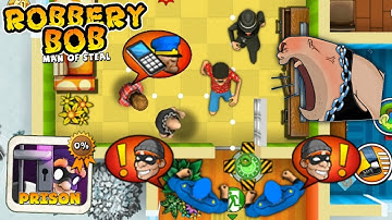 Robbery Bob - Prison vs Robbery Bob 2 Gameplay Walkthrough Ep 147