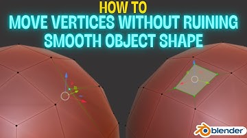 How to move vertices in Blender without impacting smooth object shapes