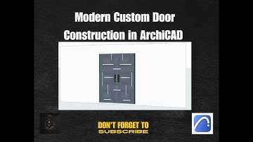 Modern Custom Door Construction in ArchiCAD