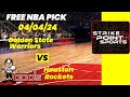 NBA Picks - Warriors vs Rockets Prediction, 4/4/2024 Best Bets, Odds & Betting Tips | Docs Sports