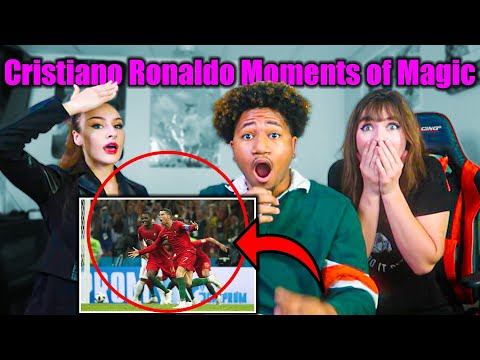 AMERICANS REACTS TO Cristiano Ronaldo Moments of Magic