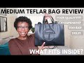 BLACK MEDIUM TELFAR BAG REVIEW | WHAT FITS INSIDE | SHOPPING BAG UNBOXING
