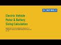 Electric Vehicle Motor & Battery Sizing Calculation (Hosted by VSSUT with Decibels EV Community)