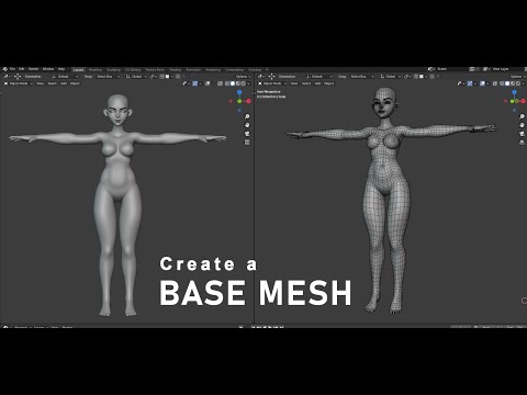 Create A Perfect Body Base Mesh With Blender 2.92