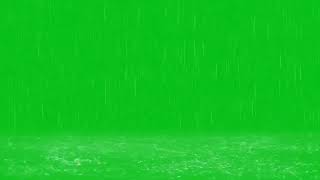 Rain Effects Green Screen || Rainfall VFX Overlay 4K