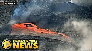 Kilauea Volcano Update, Crust Founders As Eruption Diminishes (Feb. 23, 2023)