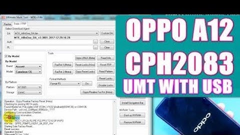 Oppo A12 CPH 2083 pin pattern unlock UMT Dongle | oppo a12frp bypass| All mtk Unlock Umt Dongle