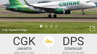 Citilink indonesia QG 686 JAKARTA - BALI