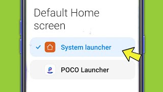 How to change default System launcher | Redmi Note 11 Pro Android phone screenshot 2