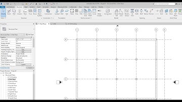 Revit Structure Basics, Grids, Columns
