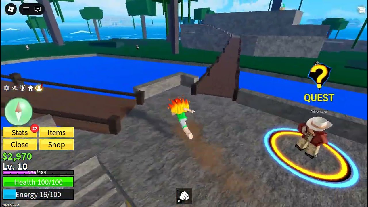 PLAYING BLOX FRUITS {DAY -2} =Killing Monkey🐵🐵 From lv 10-15