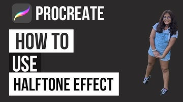 How to use halftone effect in procreate