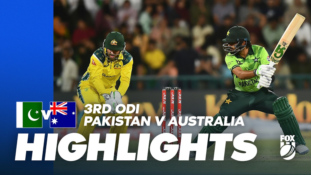 THE DECIDER! 👀 Pakistan v Australia 3rd ODI I Full Match Highlights I Fox Cricket