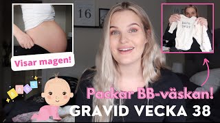 GRAVID VECKA 38 - Packar bb-väskan!!♥️