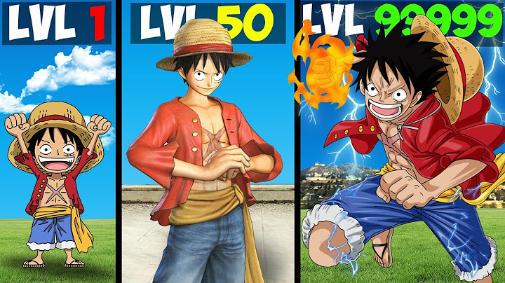 Luffy Level 1 vs Level 999999 in GTA 5